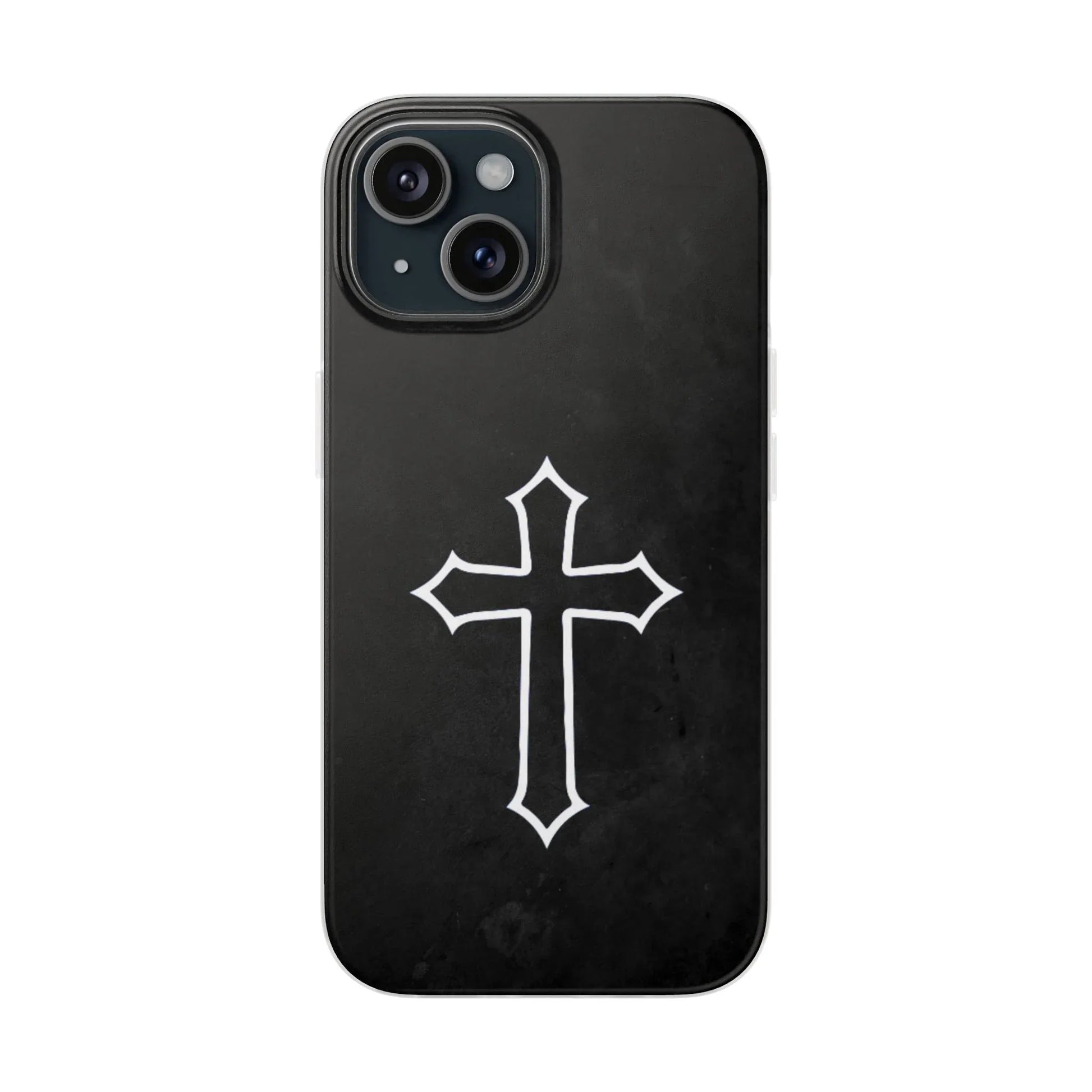 Black Christian Cross Phone Case - Flexible Edition - Sheep Of Jesus