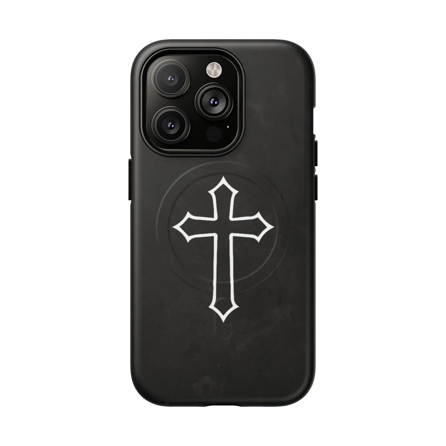 Black Christian Cross Phone Case - Matte/Glossy Edition + Magnetic - Sheep Of Jesus