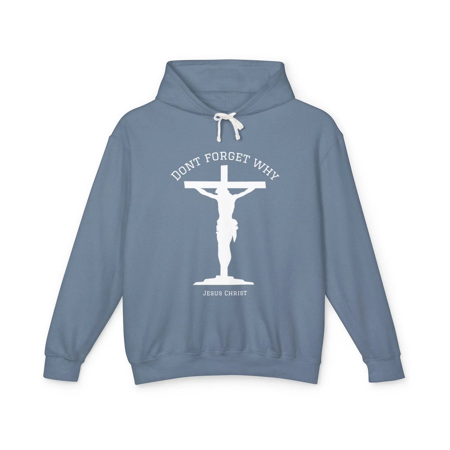 "Don't Forget Why", Faith-Inspired Lightweight Hoodie - Sheep Of Jesus