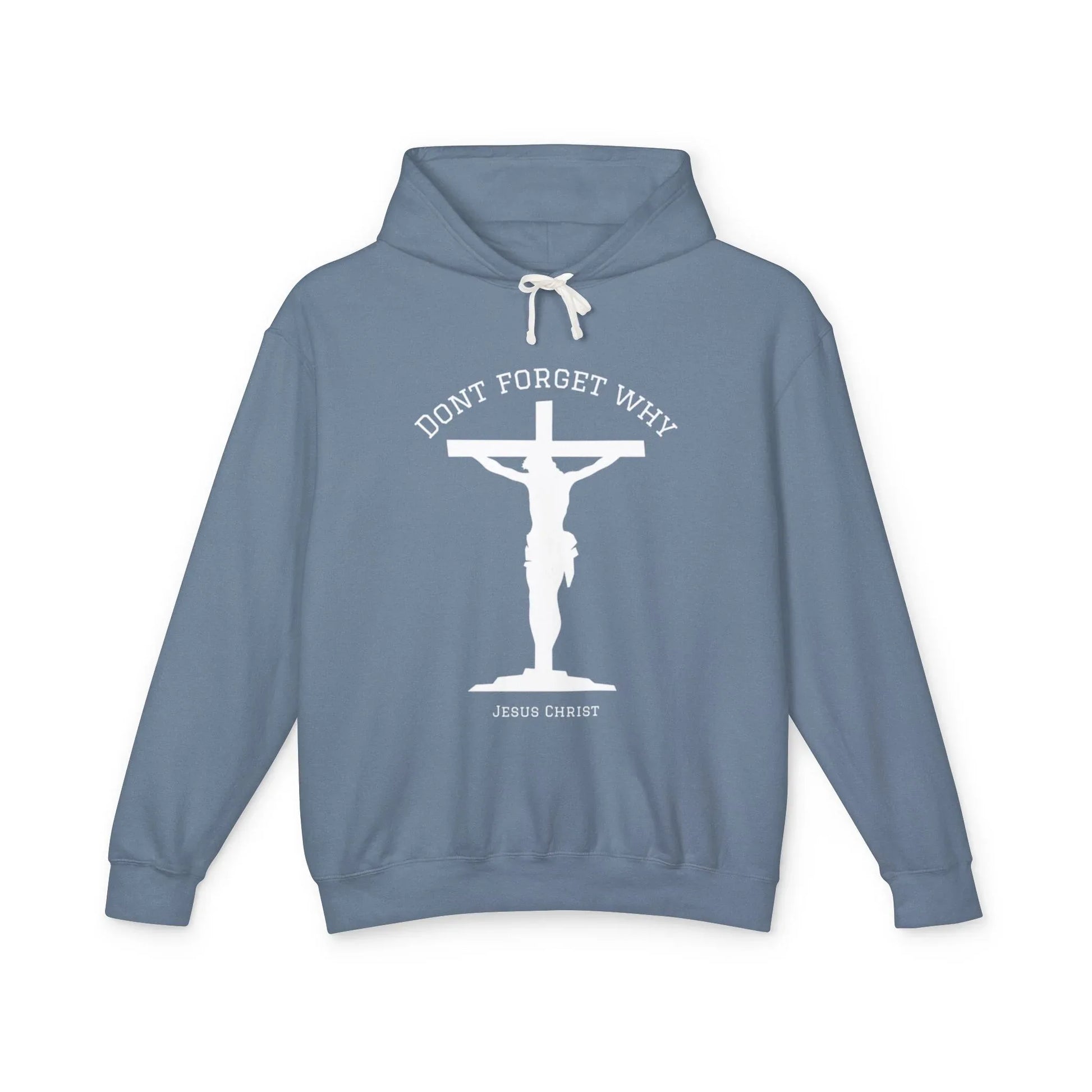 "Don't Forget Why", Faith-Inspired Lightweight Hoodie - Sheep Of Jesus