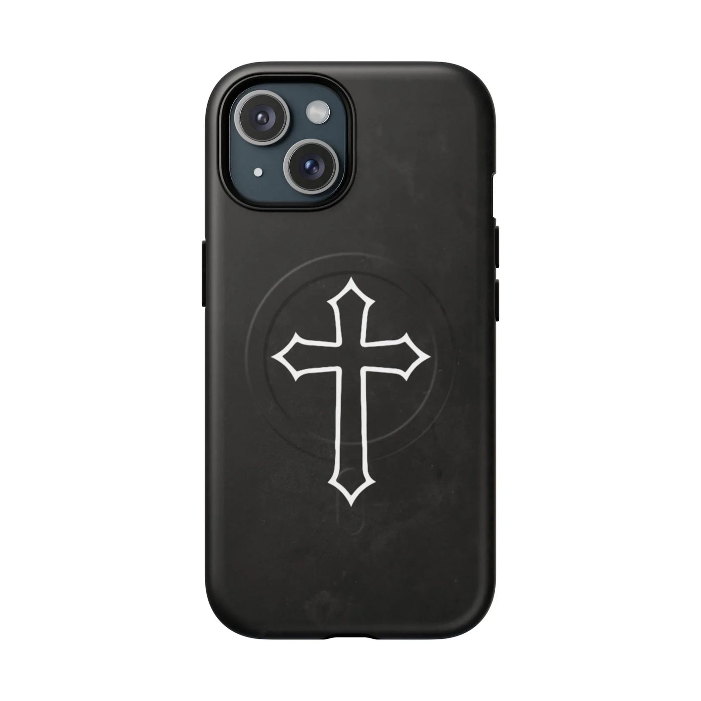 Black Christian Cross Phone Case - Matte/Glossy Edition + Magnetic - Sheep Of Jesus