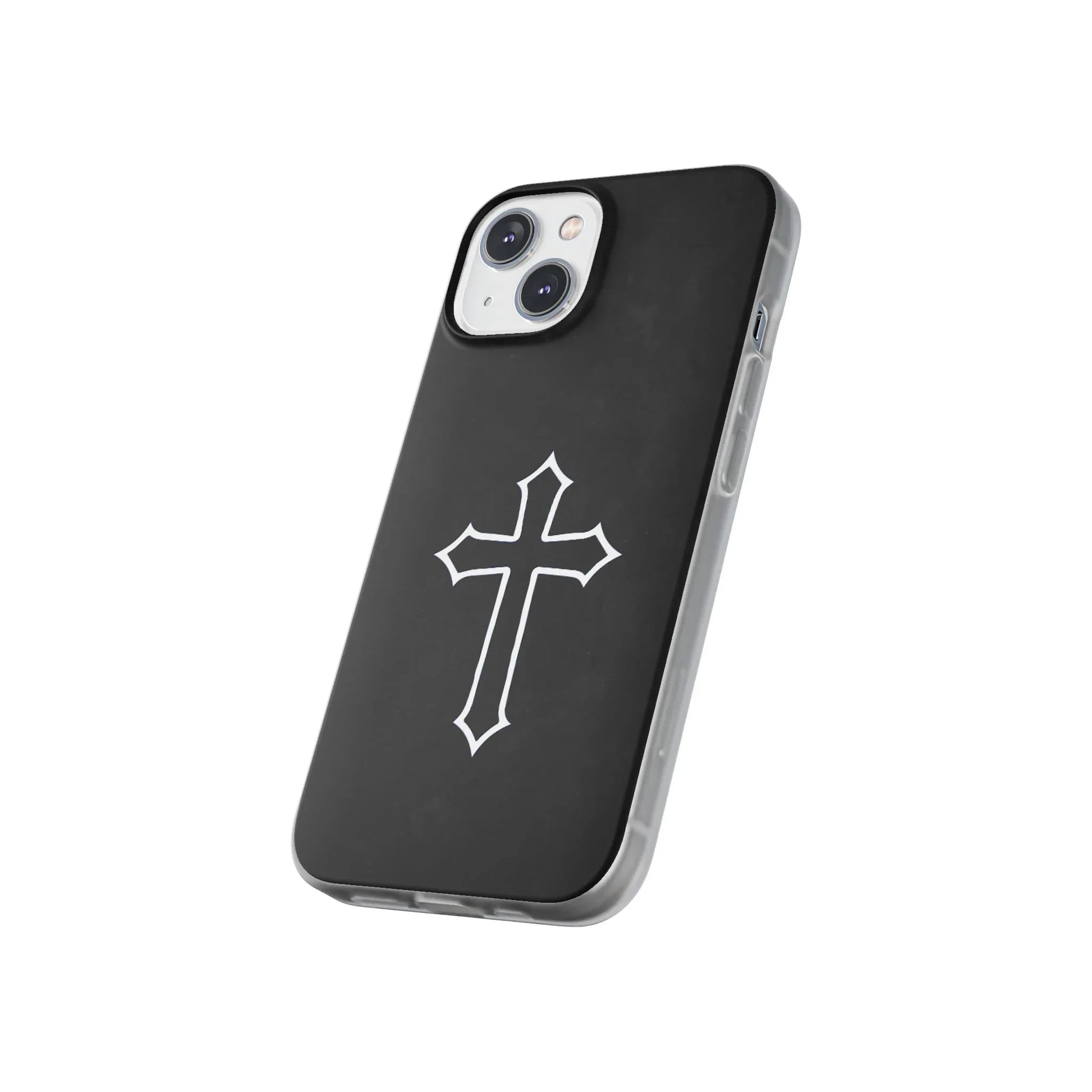 Black Christian Cross Phone Case - Flexible Edition - Sheep Of Jesus
