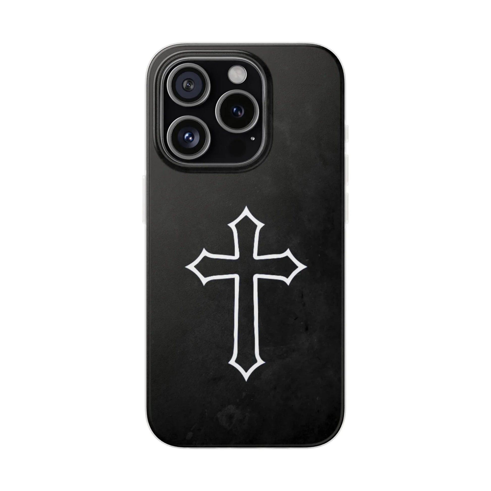 Black Christian Cross Phone Case - Flexible Edition - Sheep Of Jesus