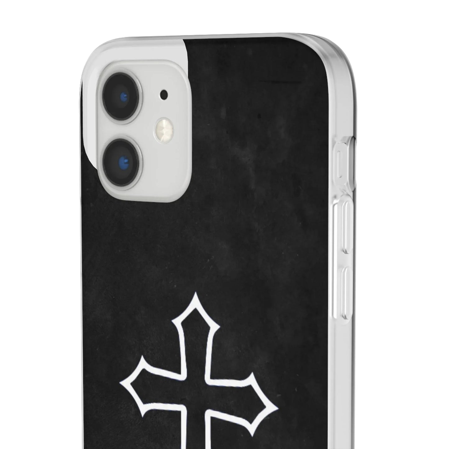 Black Christian Cross Phone Case - Flexible Edition - Sheep Of Jesus