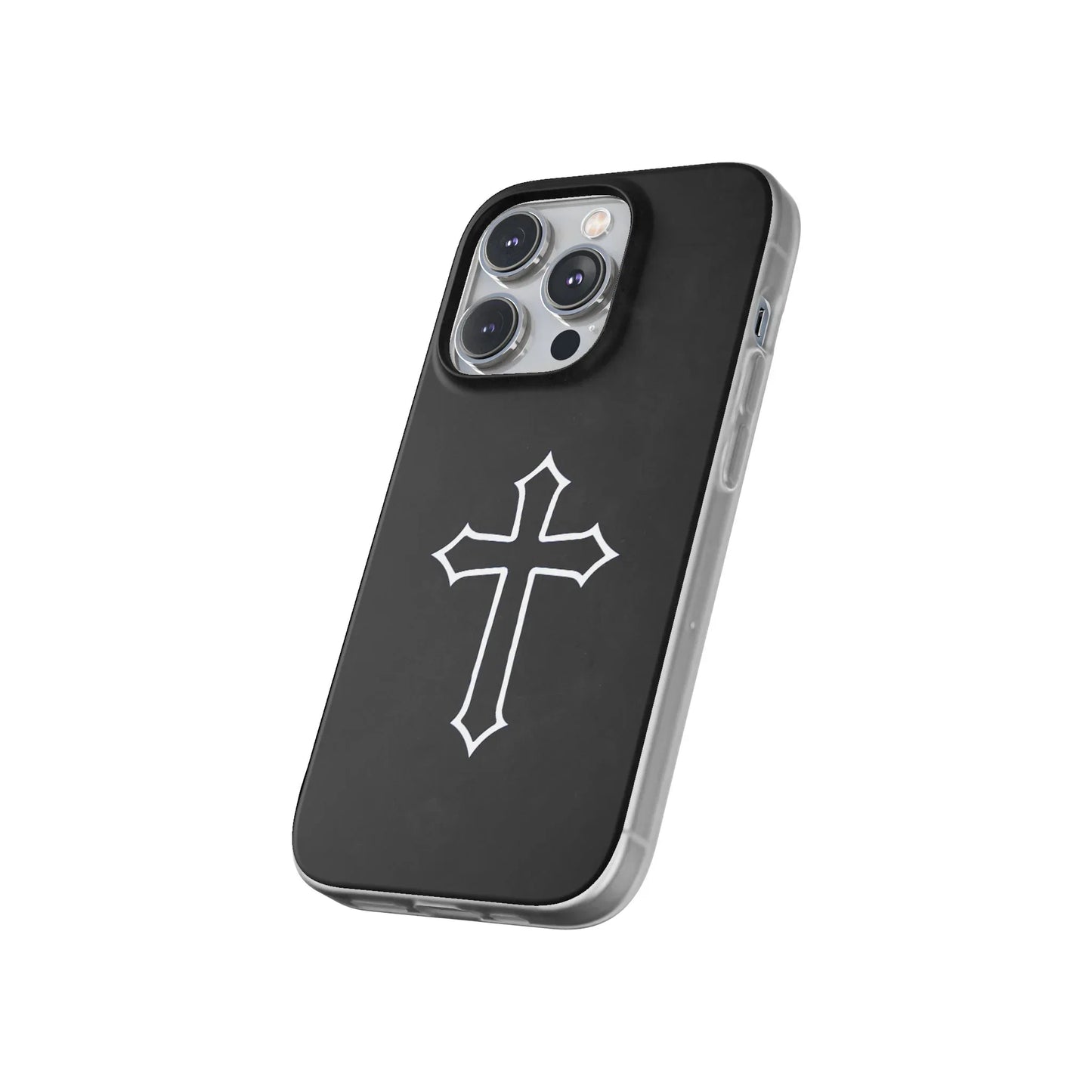 Black Christian Cross Phone Case - Flexible Edition - Sheep Of Jesus