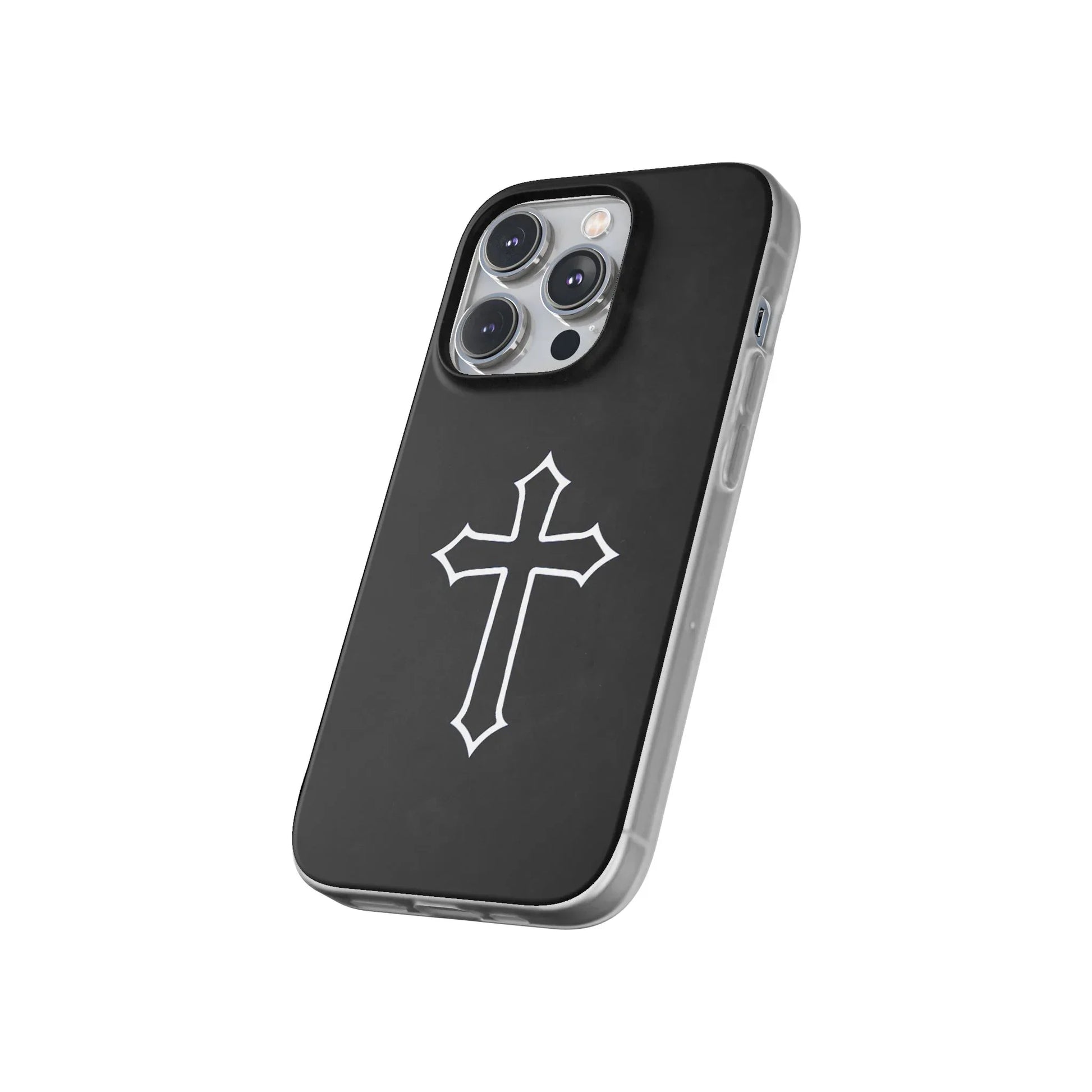 Black Christian Cross Phone Case - Flexible Edition - Sheep Of Jesus