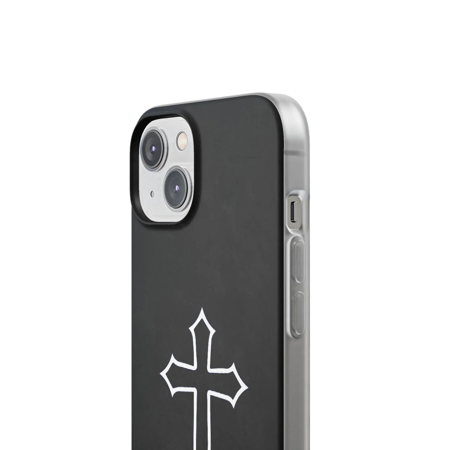 Black Christian Cross Phone Case - Flexible Edition - Sheep Of Jesus