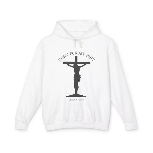 "Don't Forget Why", Faith-Inspired Lightweight Hoodie - Sheep Of Jesus