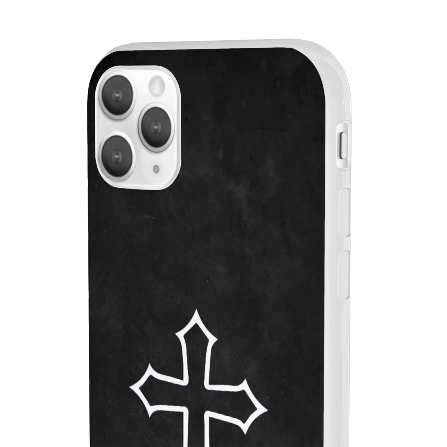 Black Christian Cross Phone Case - Flexible Edition - Sheep Of Jesus