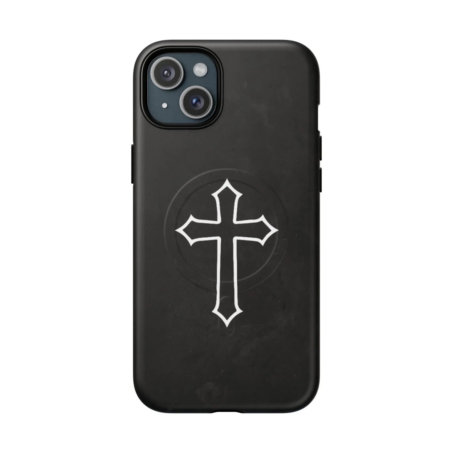 Black Christian Cross Phone Case - Matte/Glossy Edition + Magnetic - Sheep Of Jesus