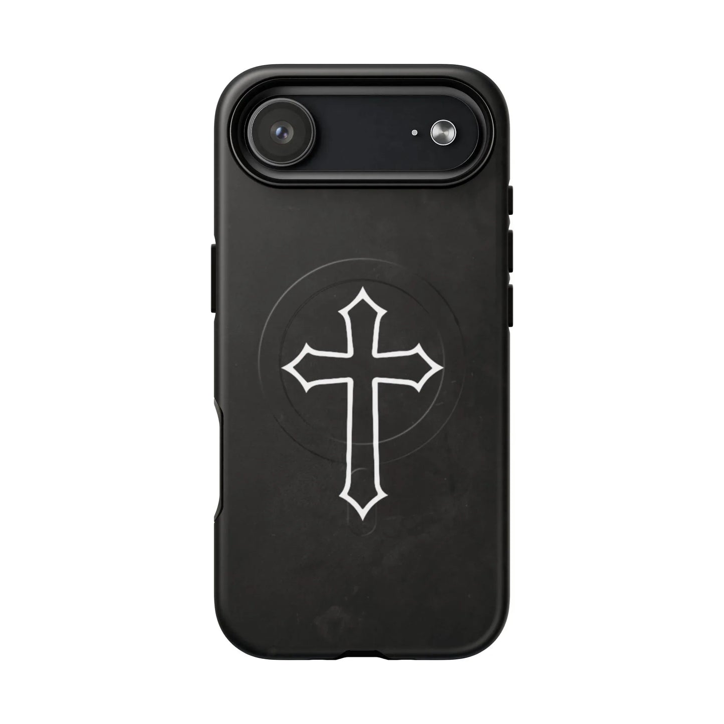 Black Christian Cross Phone Case - Matte/Glossy Edition + Magnetic - Sheep Of Jesus