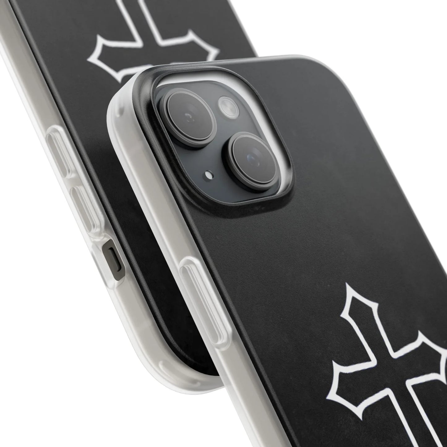 Black Christian Cross Phone Case - Flexible Edition - Sheep Of Jesus