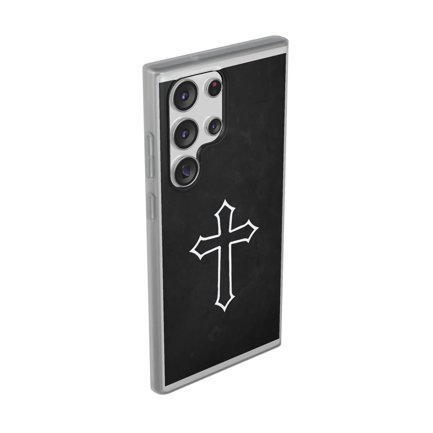 Black Christian Cross Phone Case - Flexible Edition - Sheep Of Jesus