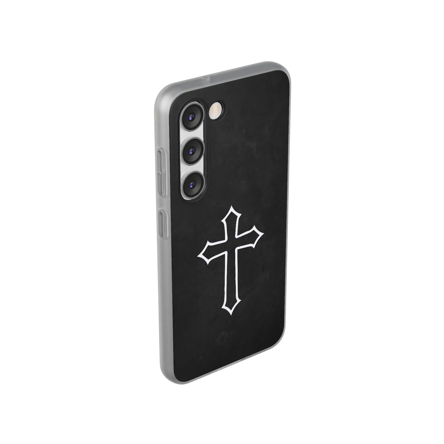 Black Christian Cross Phone Case - Flexible Edition - Sheep Of Jesus