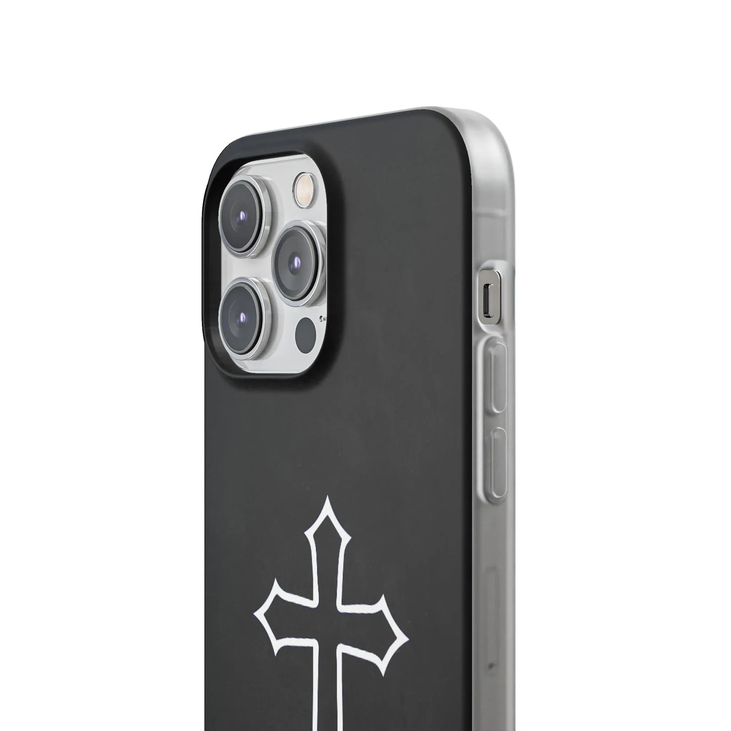 Black Christian Cross Phone Case - Flexible Edition - Sheep Of Jesus