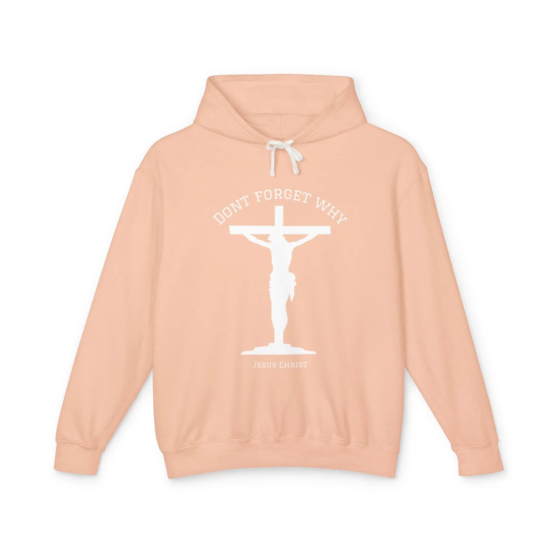 "Don't Forget Why", Faith-Inspired Lightweight Hoodie - Sheep Of Jesus