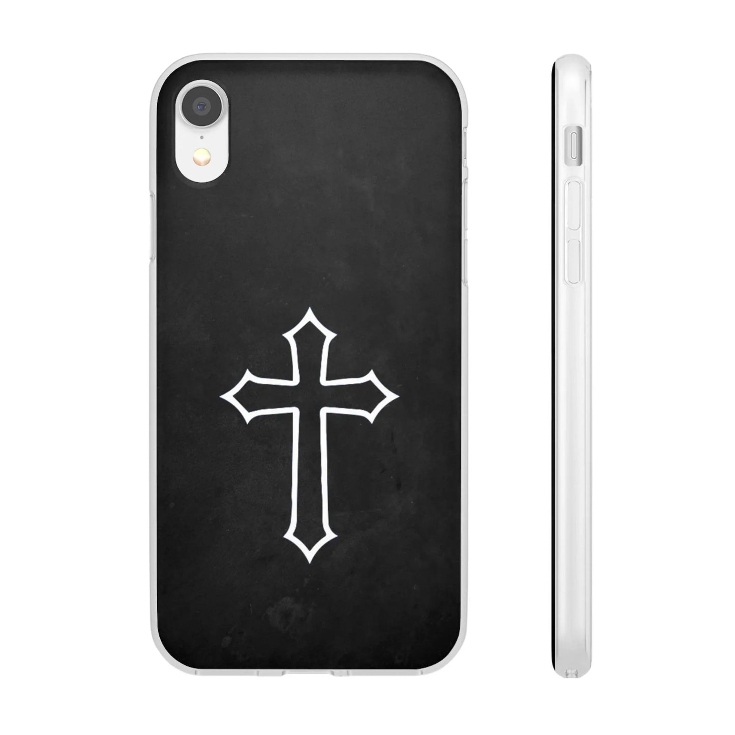 Black Christian Cross Phone Case - Flexible Edition - Sheep Of Jesus