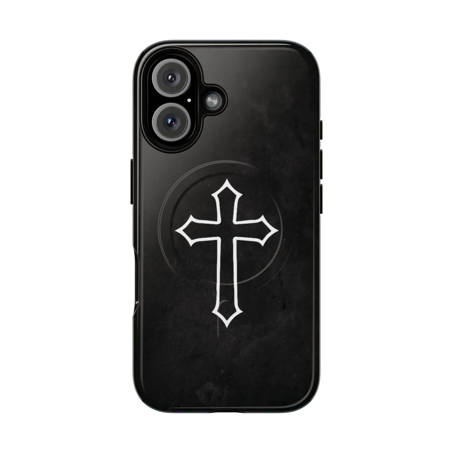 Black Christian Cross Phone Case - Matte/Glossy Edition + Magnetic - Sheep Of Jesus