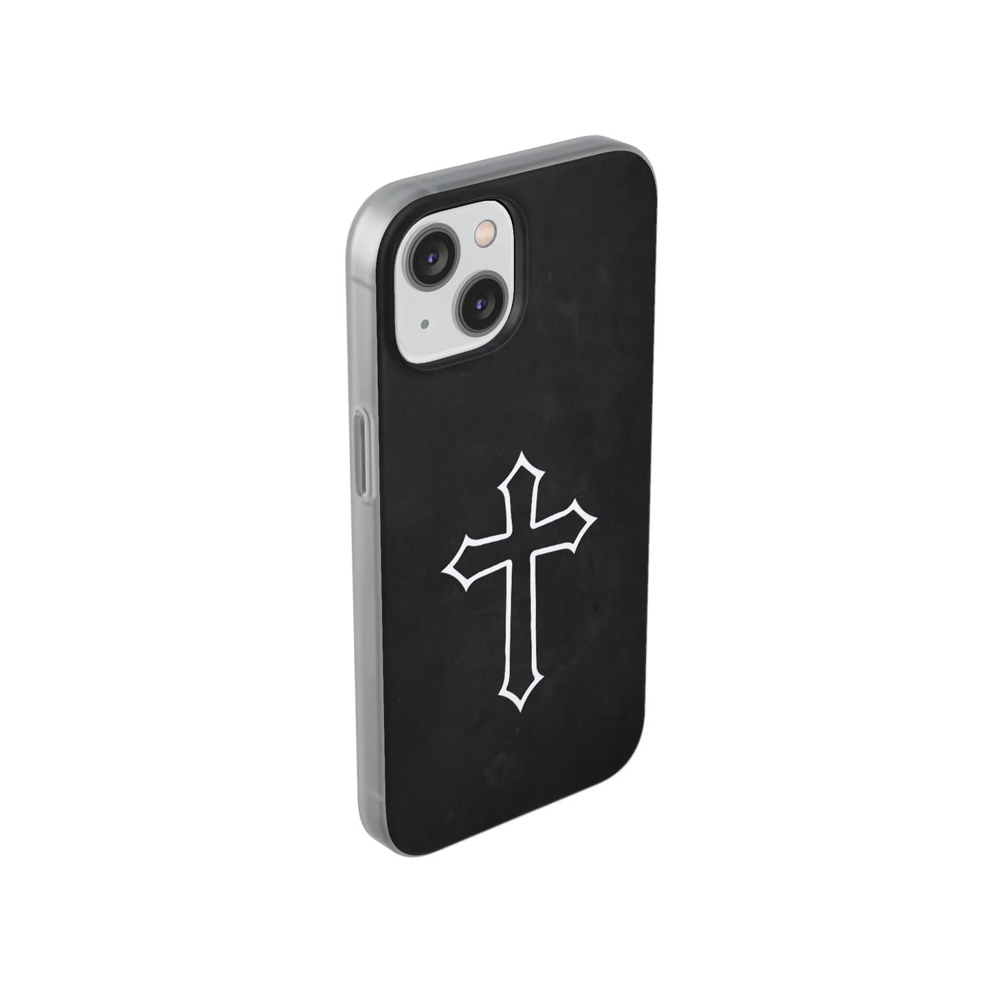 Black Christian Cross Phone Case - Flexible Edition - Sheep Of Jesus