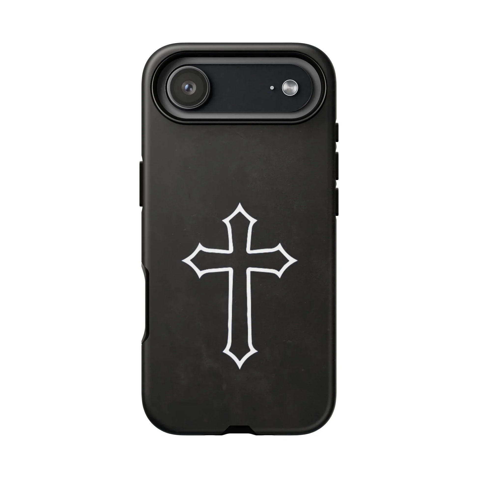 Black Christian Cross Phone Case - Matte Edition - Sheep Of Jesus