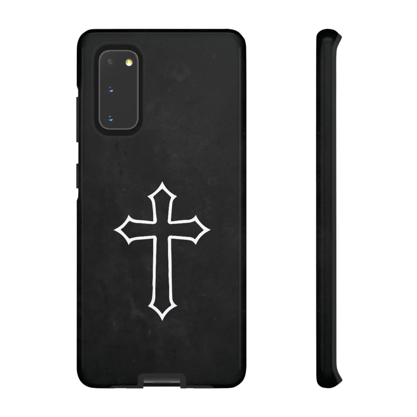 Black Christian Cross Phone Case - Glossy Edition - Sheep Of Jesus