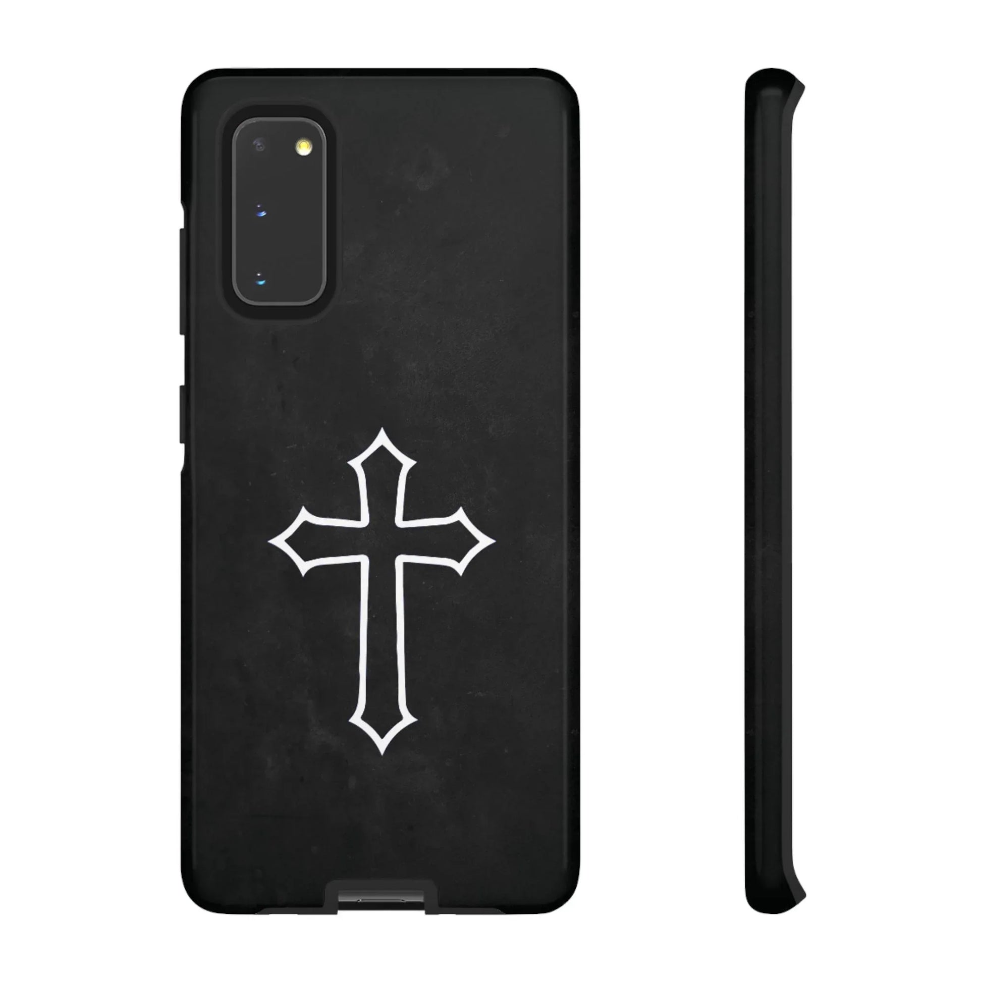Black Christian Cross Phone Case - Glossy Edition - Sheep Of Jesus
