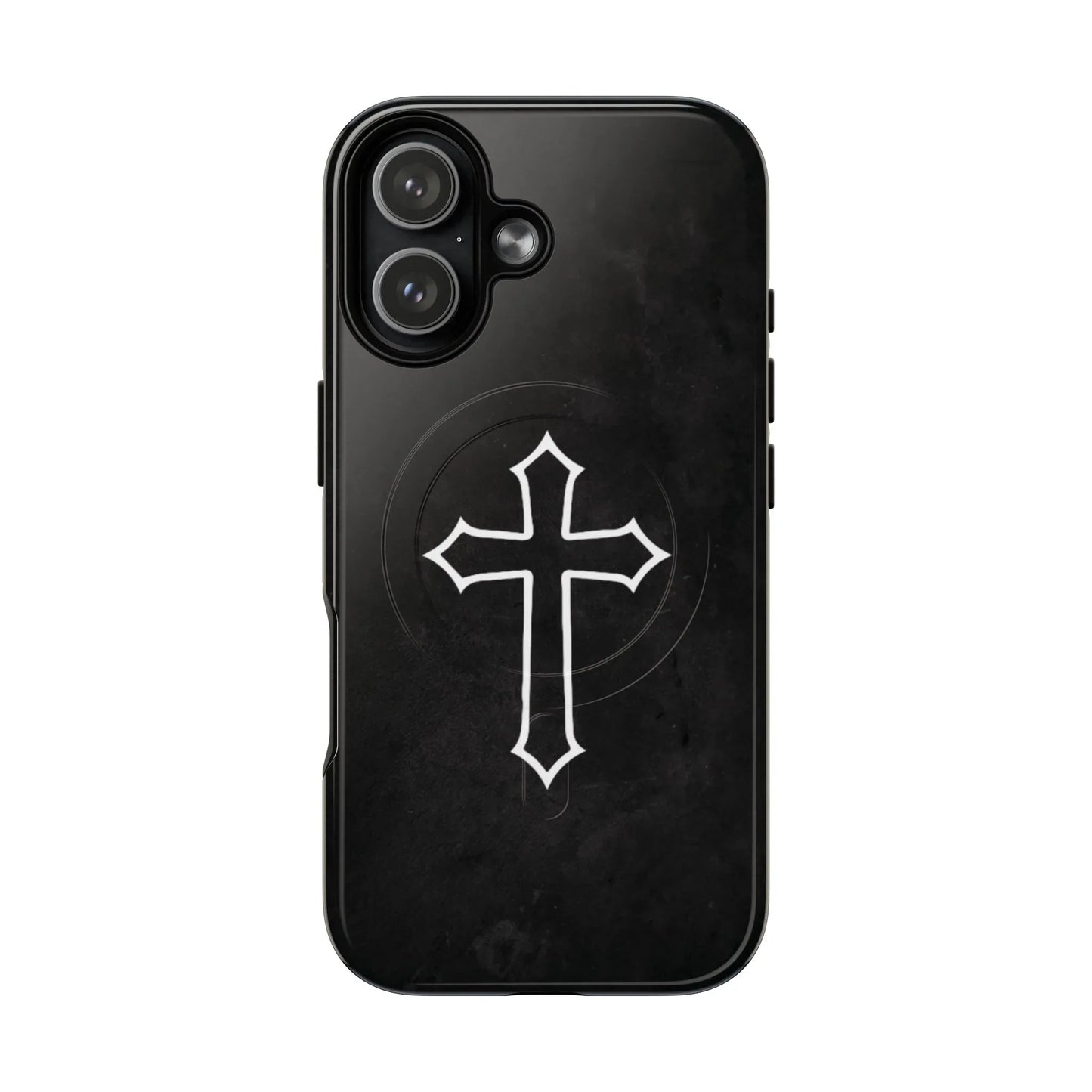Black Christian Cross Phone Case - Matte/Glossy Edition + Magnetic - Sheep Of Jesus